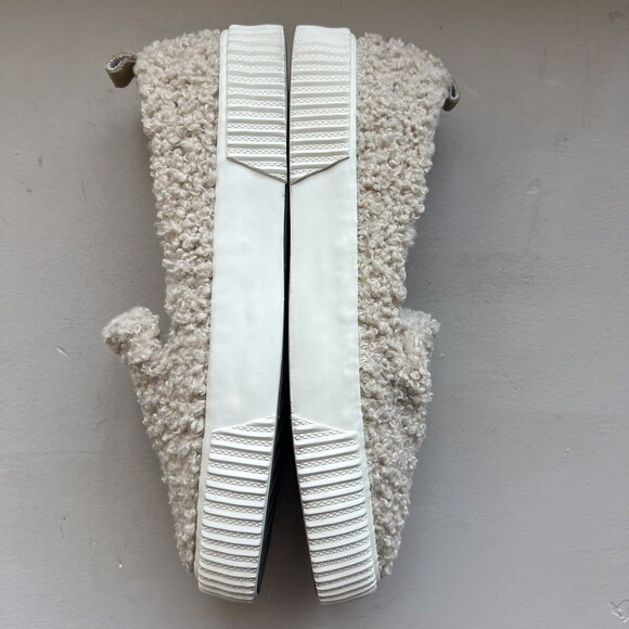 Splendid Tulia Tan Beiege Faux Fur Slip On Sneaker Shoes Women’s Size 8 M - Picture 3 of 16